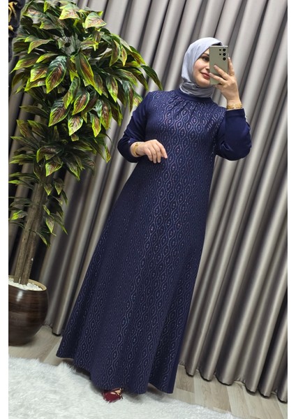 Kadın Giyim Büyük Beden Simli Kloş Elbise modelleri