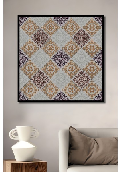 Geometrik Desenli Ahşap Dekoratif Tablo Dikdörtgen Tablo fiyatları