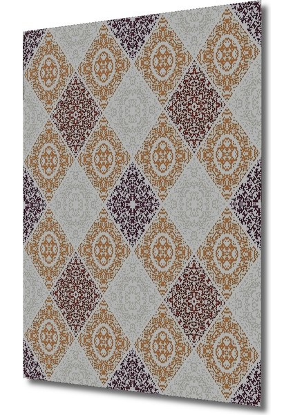 Geometrik Desenli Ahşap Dekoratif Tablo Dikdörtgen Tablo modelleri