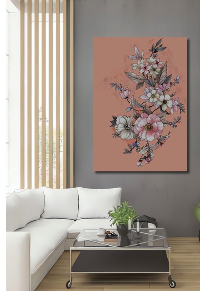 Rüya Bahçesi Sulu Boya Görünümlü Ahşap Dekoratif Tablo Dikdörtgen Tablo