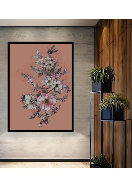 Rüya Bahçesi Sulu Boya Görünümlü Ahşap Dekoratif Tablo Dikdörtgen Tablo fiyatları