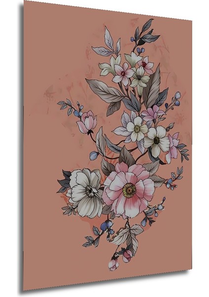 Rüya Bahçesi Sulu Boya Görünümlü Ahşap Dekoratif Tablo Dikdörtgen Tablo fırsatları