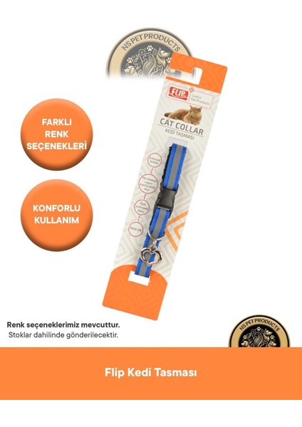 Reflektörlü Kedi Tasması