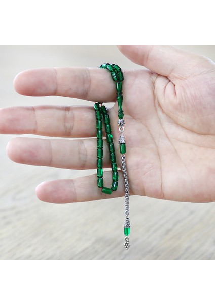 Kararmaz Metal Arnavut Zincir Püsküllü Kapsül Kesim Yeşil Mini Boy Ateş Kehribar Tesbih fırsatları