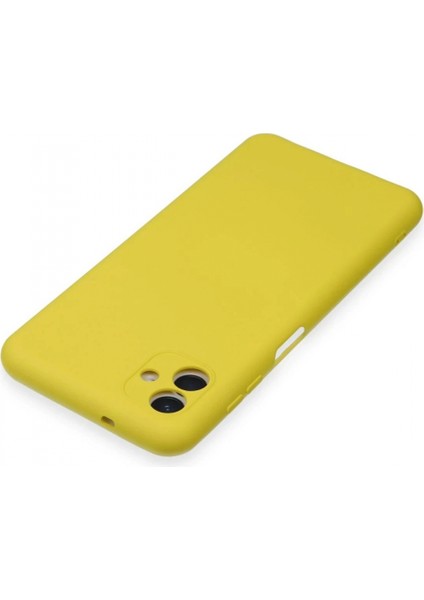 Samsung Galaxy A04E Kılıf Nano Içi Kadife Silikon - Sarı (K95) fırsatları