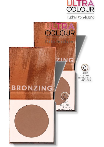 Ultra Colour Sıkıştırılmış Bronzlaştırıcı Pudra - Sun Soaked Ikili Set