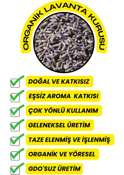 Doğal Lavanta- ( Organik,elenmiş,yeni Mahsül) 50GR fırsatları