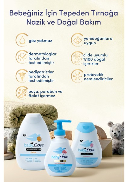 Hoş Geldin Bebek Seti,doğal Prebiyotikli Göz Yakmayan Sülfatsız Losyon 400 Ml& Şampuan 200ML, Saç ve Vücut Şampuanı 200 ml fiyatları