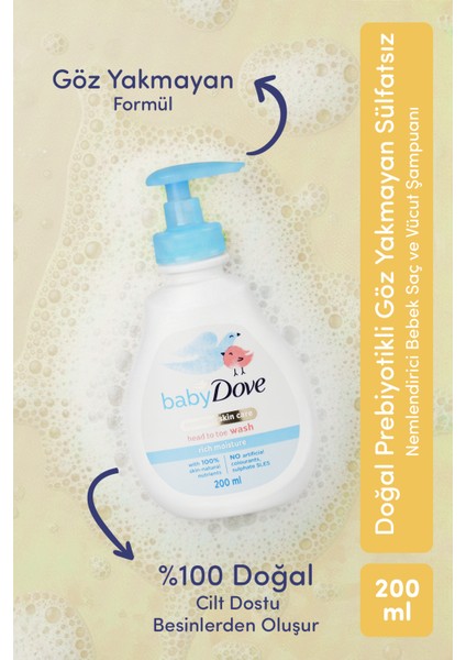Hoş Geldin Bebek Seti,doğal Prebiyotikli Göz Yakmayan Sülfatsız Losyon 400 Ml& Şampuan 200ML, Saç ve Vücut Şampuanı 200 ml fırsatları