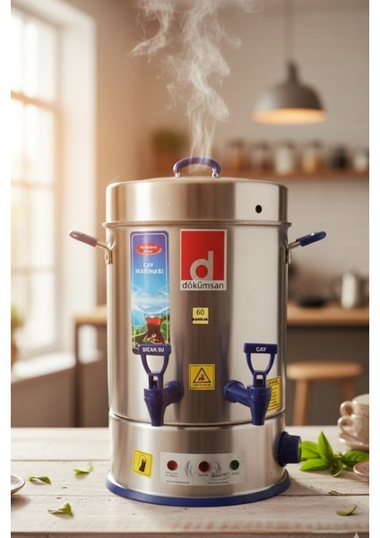 Arm-2 Profesyonel 60 Bardak Gizli Rezistans Semaver