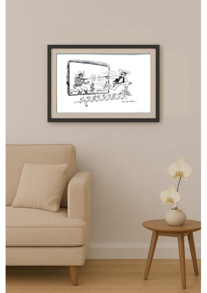 Alex Noel Watson 35x25cm Orijinal Karikatür Tablo fiyatları