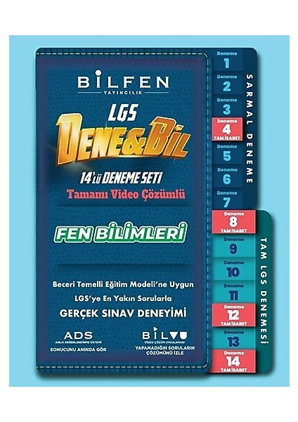 8. Sınıf LGS Denebil Fen Bilimleri 14 Deneme Seti - Dene Bil fiyatları