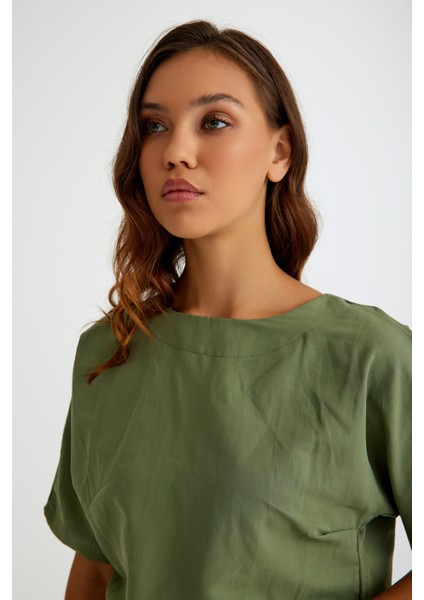 Keten Günlük Rahat Beli Lastikli Kadın İkili Takım Alt Üst