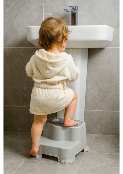 Kaydırmaz Taban Çocuk Basamaklı Eğitim Taburesi - Banyo, Lavabo, Klozet Basamak Merdiven Yükseltici fiyatları