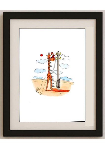 Alexei Talimonov 29X21CM Orijinal Karikatür Tablo