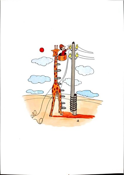 Alexei Talimonov 29X21CM Orijinal Karikatür Tablo modelleri