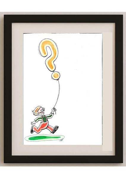 Mehrdad Samadi Zakaria 29X21CM Orijinal Karikatür Tablo