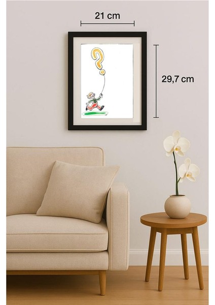 Mehrdad Samadi Zakaria 29X21CM Orijinal Karikatür Tablo fiyatları