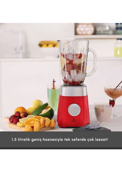 Smotie Blender 1000 W Güç, 1,5 L Cam Hazne Buzlu Içecekler Ya Da Soğuk Karışımlar Paslanmaz Çelik Bıçaklar ve 2 Kademeli Hız modelleri