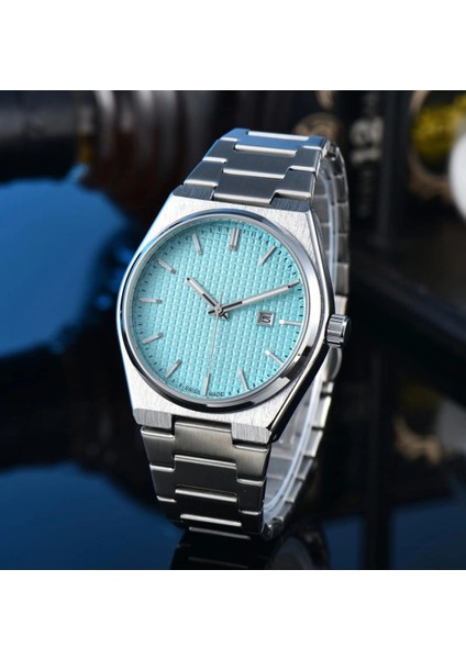 Analog Quartz Makina Metal Erkek Kol Saati Mavi Kadran modelleri