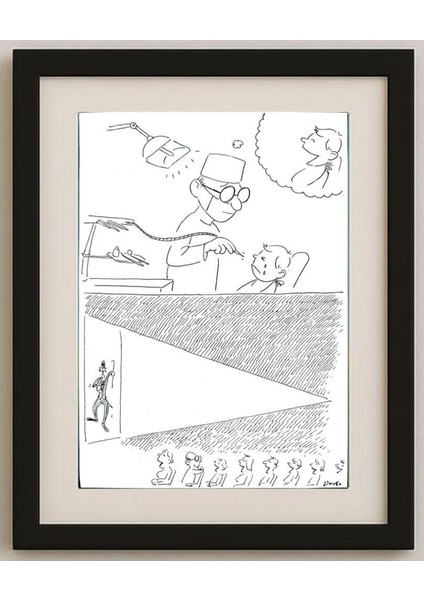 Norio Yamano 36x26cm Orijinal Karikatür Tablo