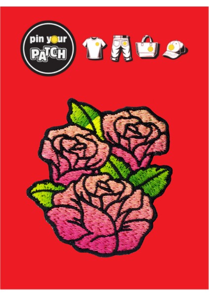 Ütü ile Yapışan Yama 7059 Güller