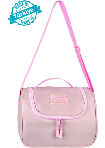 Lisanslı Twill Kumaş Pembe Termal-Isı Yalıtımlı Beslenme Çantası