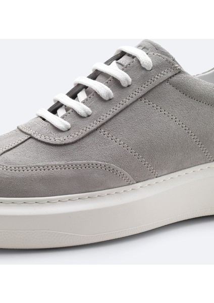 Erkek Gri %100 Süet Esnek Taban Hafif Casual Ayakkabı B008002