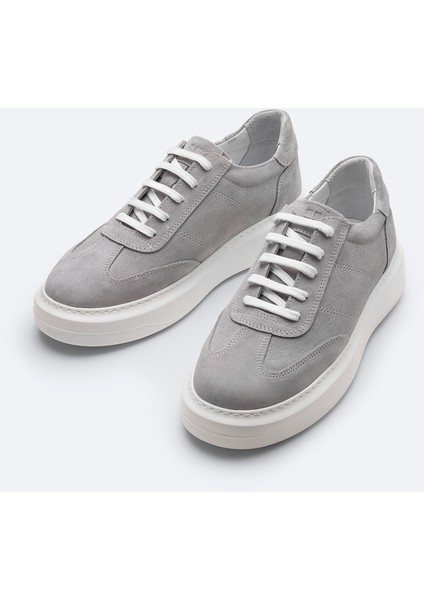 Erkek Gri %100 Süet Esnek Taban Hafif Casual Ayakkabı B008002