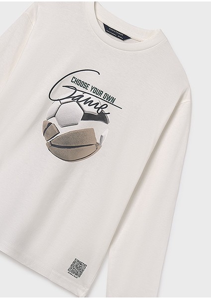 Krem Erkek Çocuk Uzun Kollu T-Shirt 7003 indirimleri