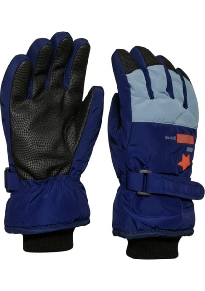 4-8 Yaş Erkek Çocuk Şişme Kar Kayak Eldiveni