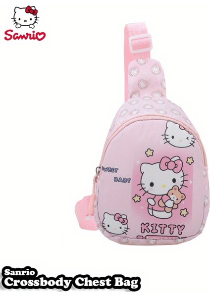 Çocuk Omuz Çantası Hello Kitty Figürlü Küçük Boy Pembe (15CM * 12 Cm) AD85427