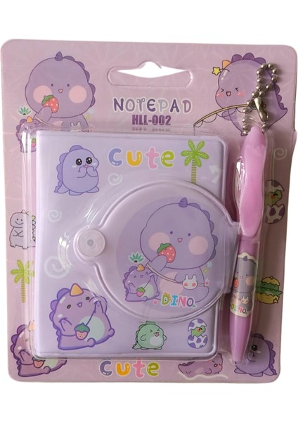 Kalemli Mini Defter 1 Adet- Dinazor Figürlü