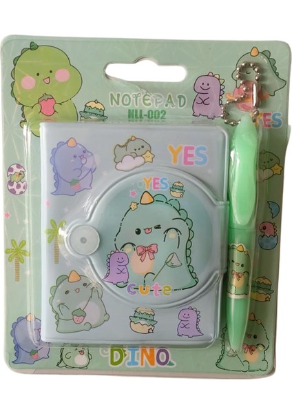 Kalemli Mini Defter 1 Adet- Dinazor Figürlü