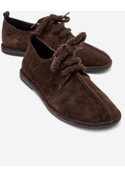 Denora Kahverengi Süet Hakiki Deri Kadın Günlük Ayakkabı