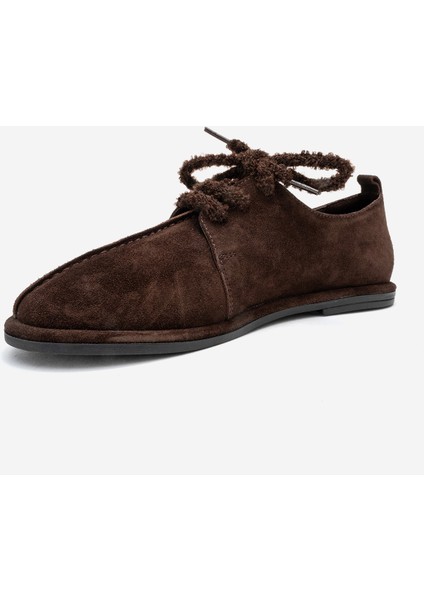 Denora Kahverengi Süet Hakiki Deri Kadın Günlük Ayakkabı fırsatları