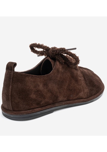 Denora Kahverengi Süet Hakiki Deri Kadın Günlük Ayakkabı indirimleri