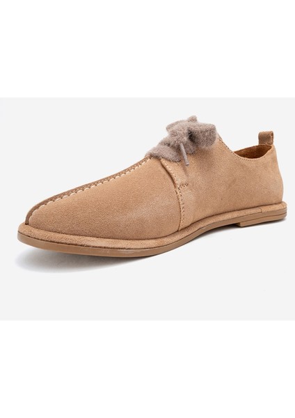 Denora Bej Süet Hakiki Deri Kadın Günlük Ayakkabı fırsatları