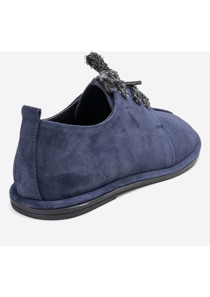 Denora Lacivert Süet Hakiki Deri Kadın Günlük Ayakkabı indirimleri