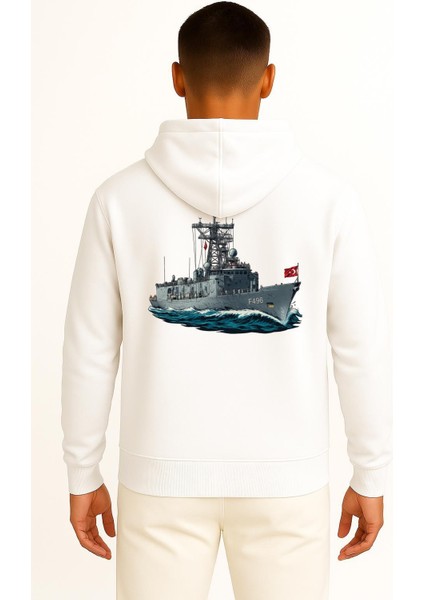 Kapüşonlu Tcg Gökova Seyir Temalı Cep ve Sırt Tasarımlı Unisex Sweatshirt fiyatları