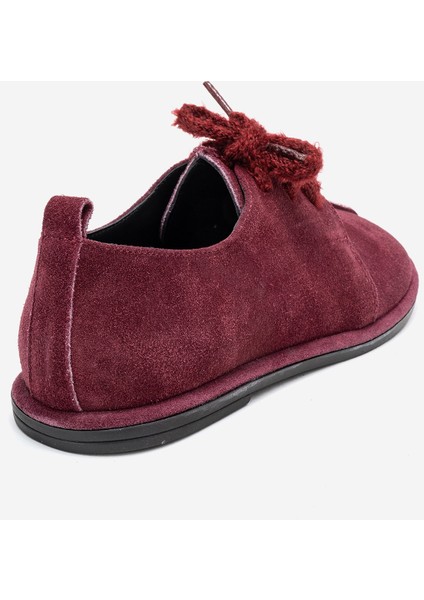 Denora Bordo Süet Hakiki Deri Kadın Günlük Ayakkabı indirimleri