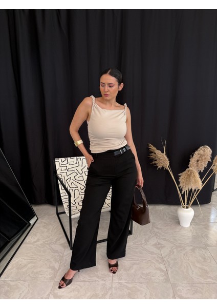 Yarım Kemer Detay Pantolon modelleri