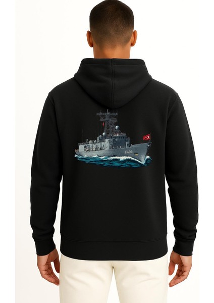 Kapüşonlu Tcg Gökova Seyir Temalı Cep ve Sırt Tasarımlı Unisex Sweatshirt fiyatları