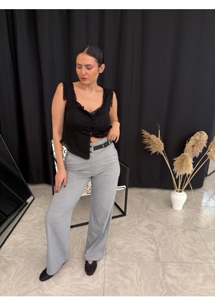 Yarım Kemer Detay Pantolon fırsatları