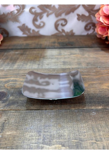 Dikdörtgen Metal Kayık Gümüş Lokumluk modelleri