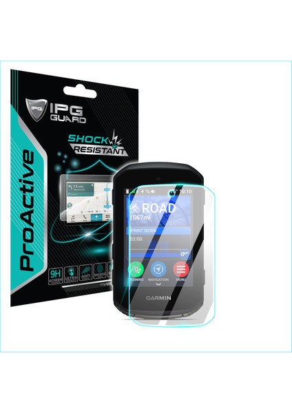 Garmin Edge 550-850 Gps Bisiklet Bilgisayarı Için 9h Nano Ipg Proactive Ekran Koruyucu (2 Adet) Pürüzsüz Cam Bitiş, Ultra Duyarlı Dokunmatik Hassasiyet