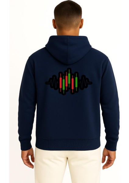 Kapüşonlu Tradingview - Borsa Yükseliş Düşüş Mumları Cep ve Sırt Tasarımlı Unisex Sweatshirt fiyatları