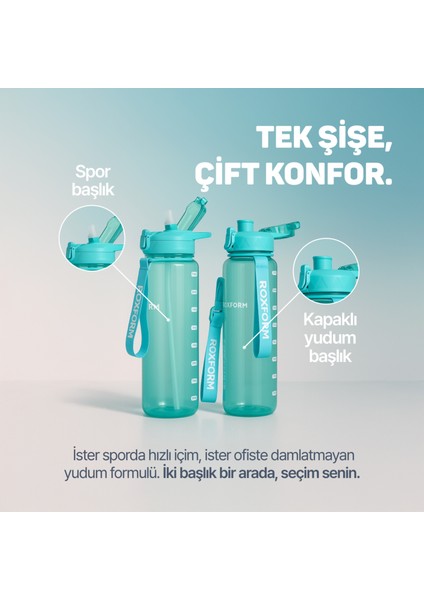 Suluk Matara 1100 Ml, Premium Pp Malzeme, Sağlıklı Bpa & Bps Içermez, Kılıflı, Çift Kapaklı, Koku Yapmaz, Sızdırmaz ve Dayanıklı, Mavi indirimleri