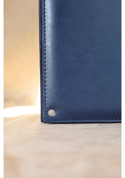 Lacivert Deri Imza Klasörü - Mapa Sunum Dosyası - Evrak Klasörü (10 Yapraklı) modelleri