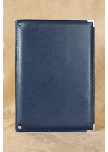 Lacivert Deri Imza Klasörü - Mapa Sunum Dosyası - Evrak Klasörü (10 Yapraklı) indirimleri